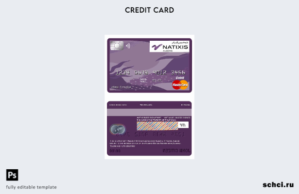 цифровая загрузка Алжира Natixis Algerie шаблон основной дебетовой карты банка